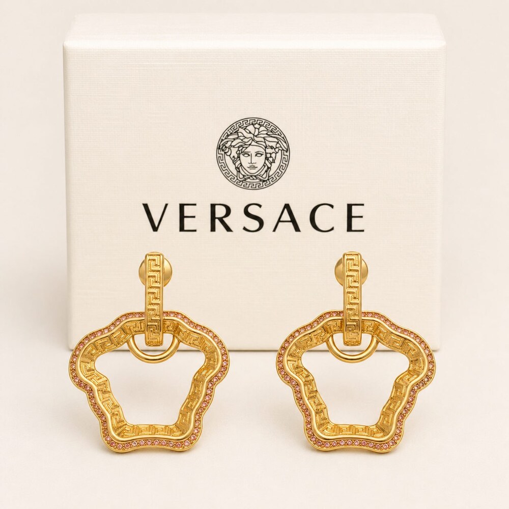 Versace Bold Statement Earrings Style 4 | New with Box